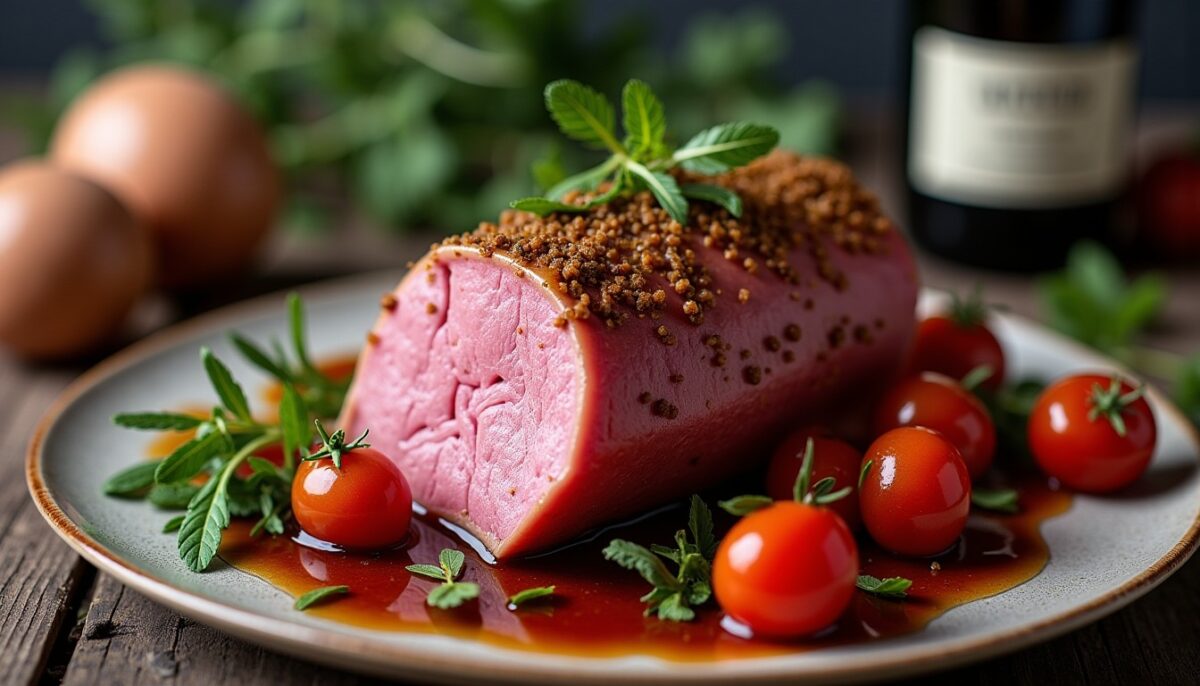 La tête de veau roulée cuite en un temps record : le secret dévoilé de la cocotte-minute !